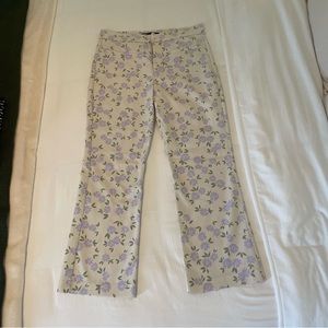 Zara Summer Cropped Flare Pants. Size L. Perfect Condition. Worn Once